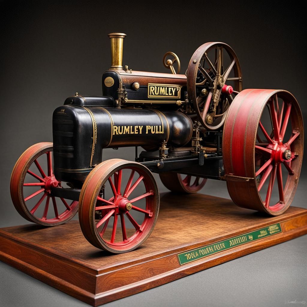 Antique 1920 Rumley Oil Pull Tractor Model