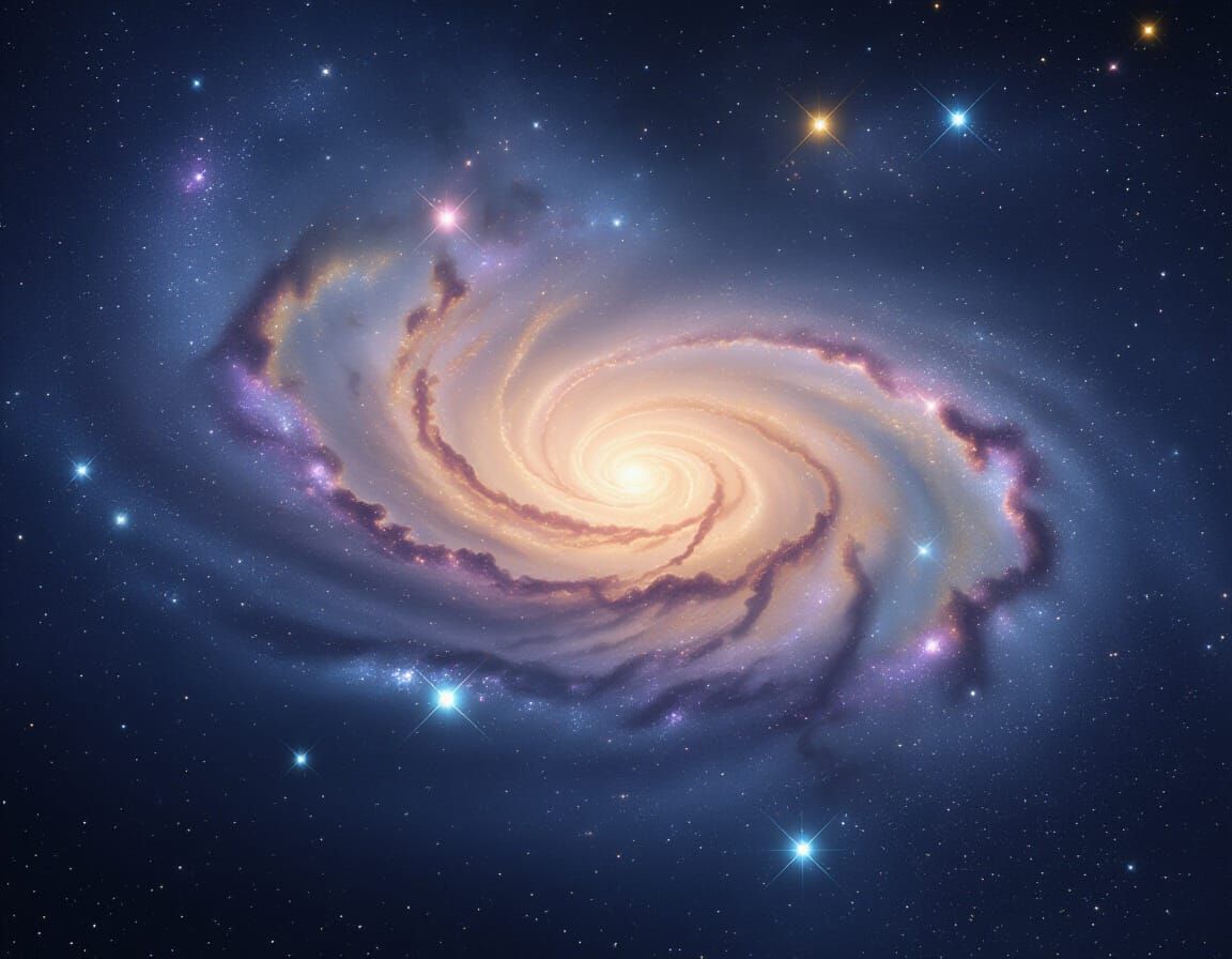 Celestial Creation with Swirling Constellations