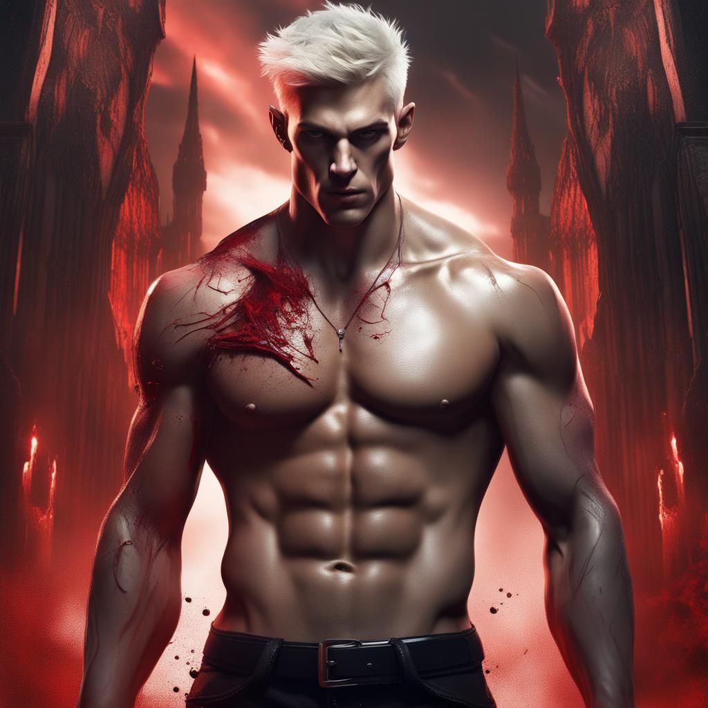 Surreal Vampire Portrait in Detailed Matte Painting