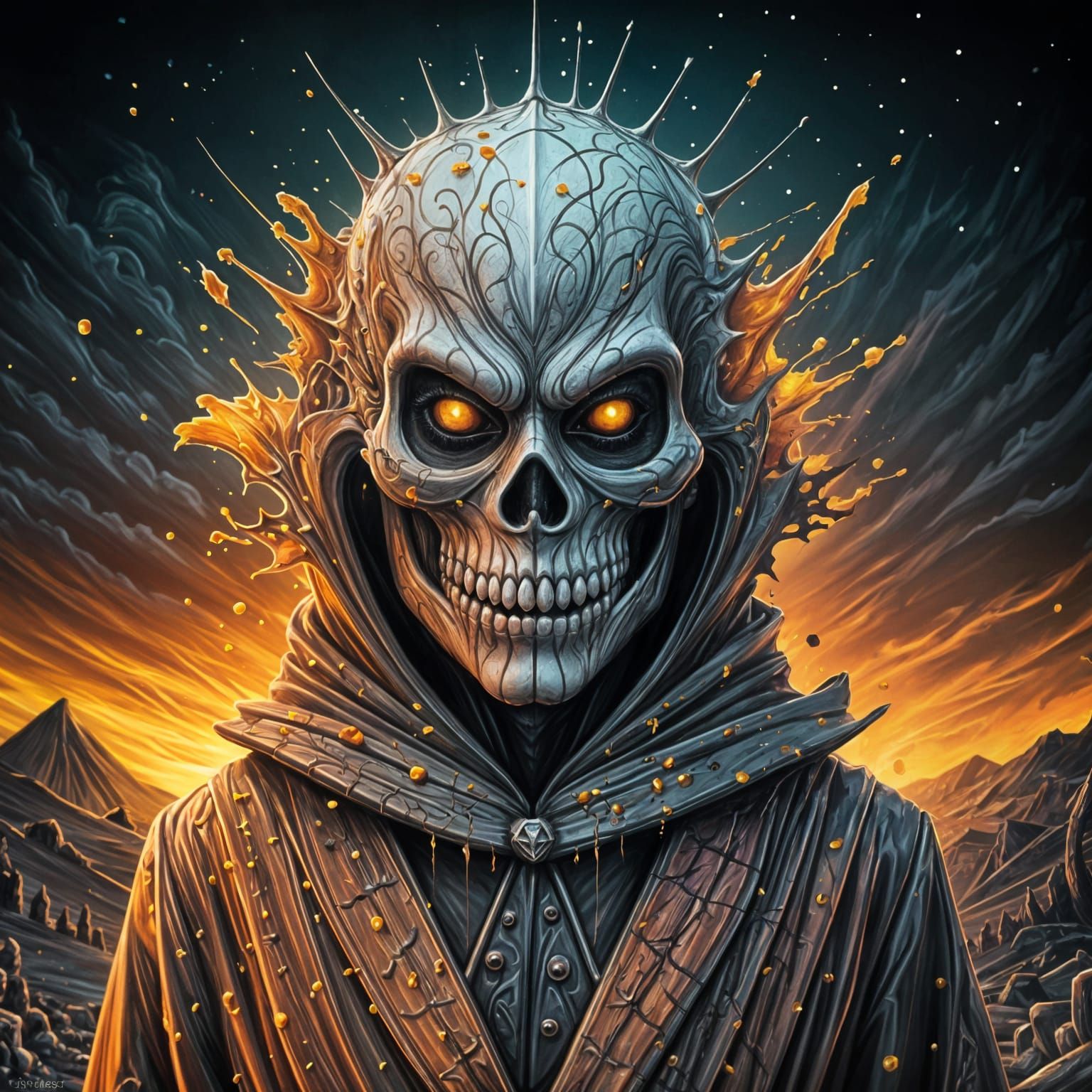 Twisted Halloween Costume in Graffiti Art Style