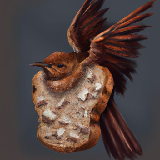 Fantastical Bird Bread Loaf: Matte Painting