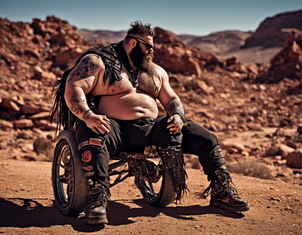 big man in the desert