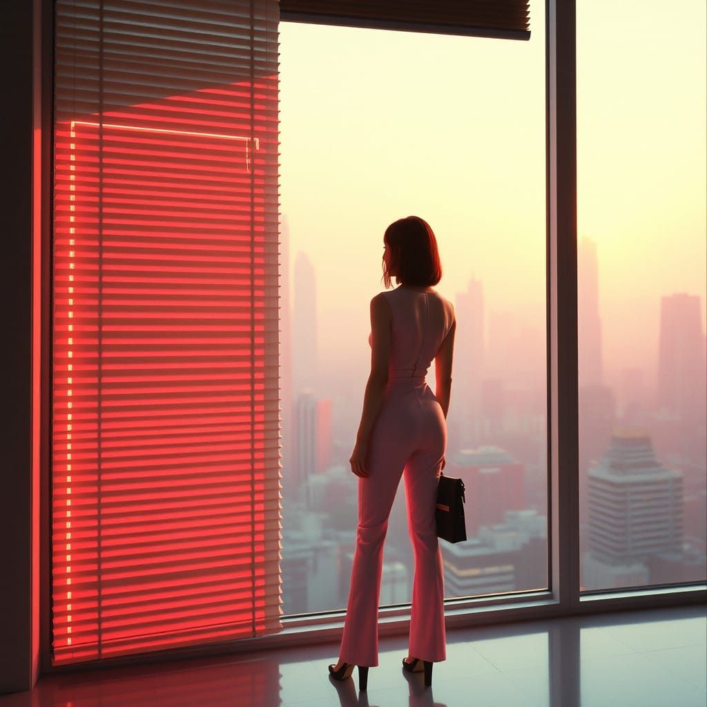 Soul Lost in Neon Dreamscape