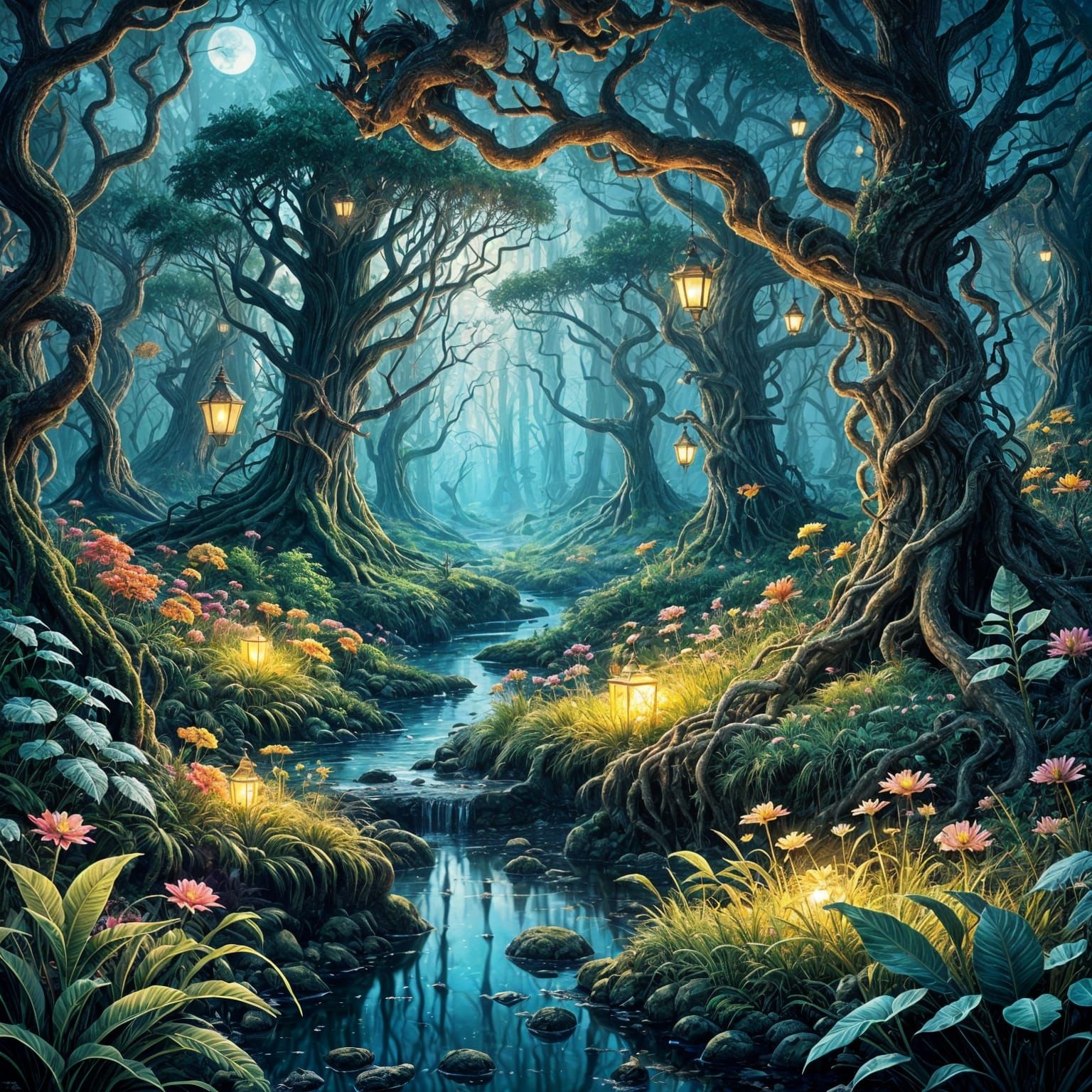 Enchanted Woodland King in 3D Digital Art