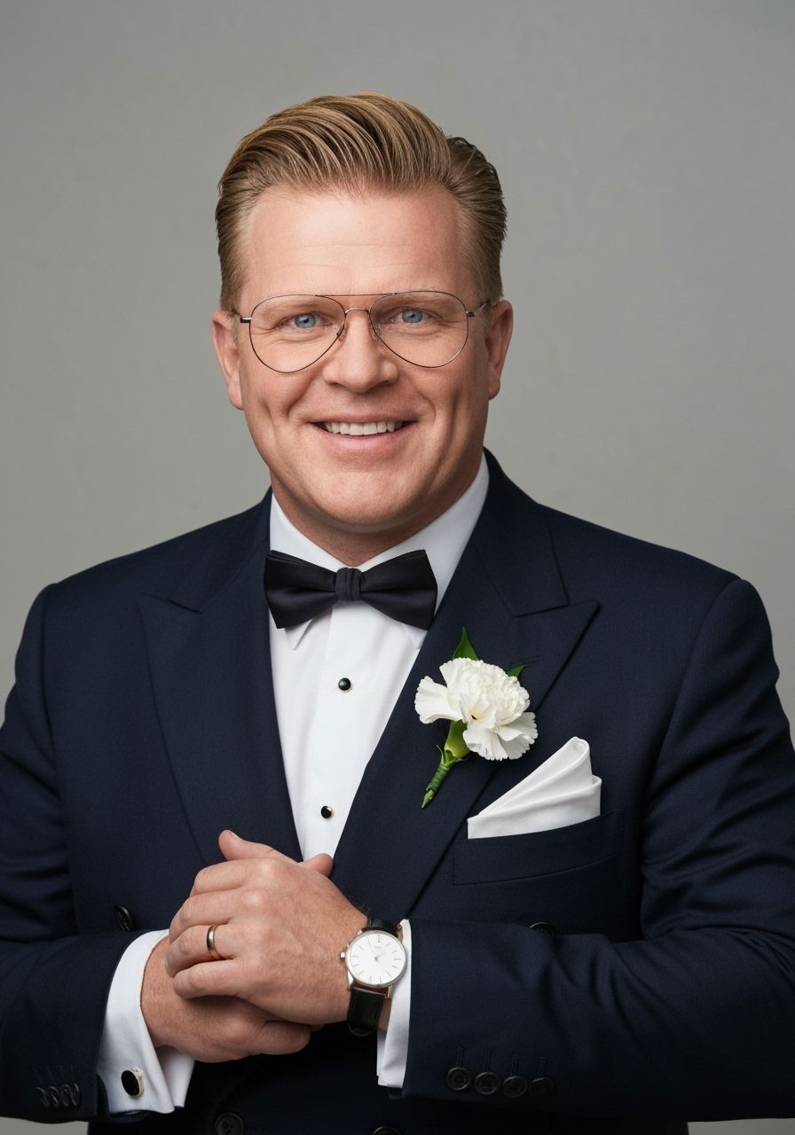 Handsome Man in Tuxedo Professional Headshot