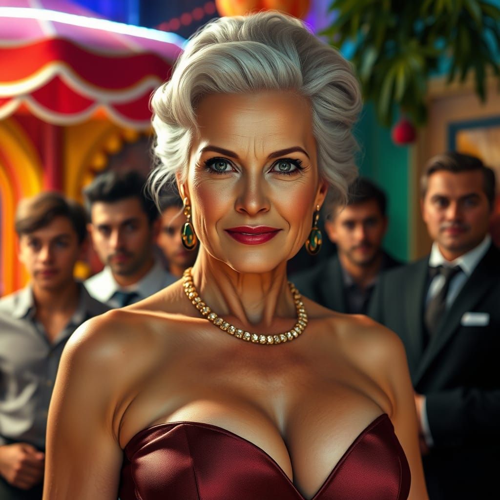 Ageless Beauty Captured in Vibrant Realism