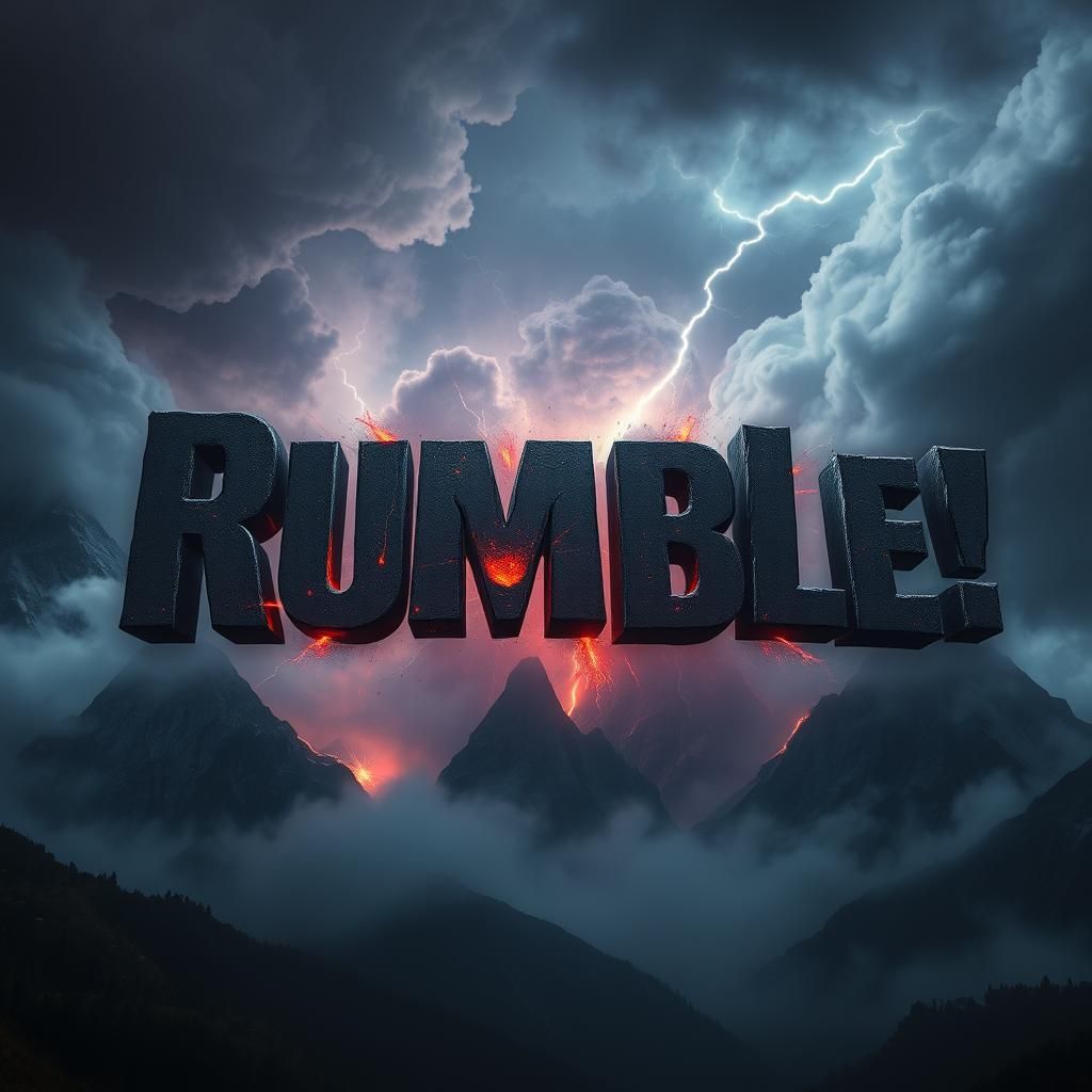 Explosive Rumble in Misty Mountain Twilight