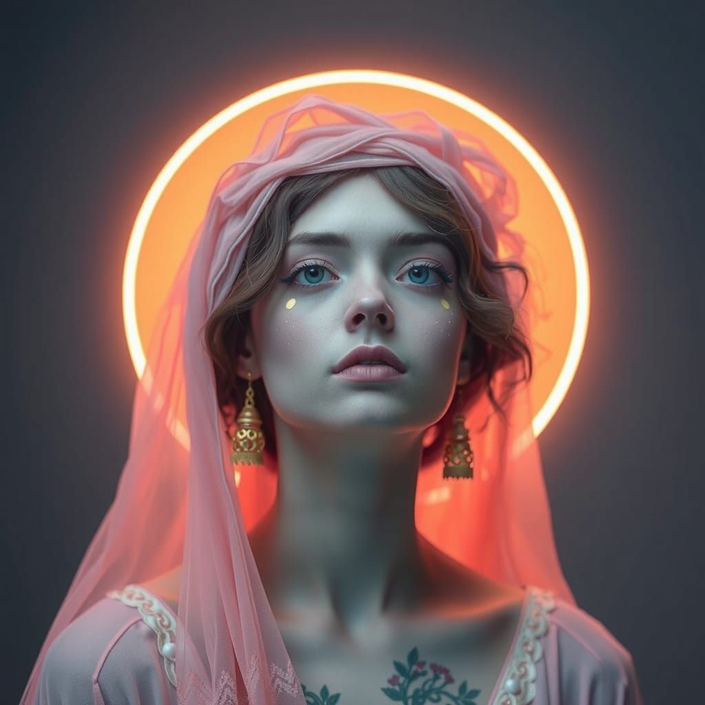 Elemental Magical Being in Pastel Colors