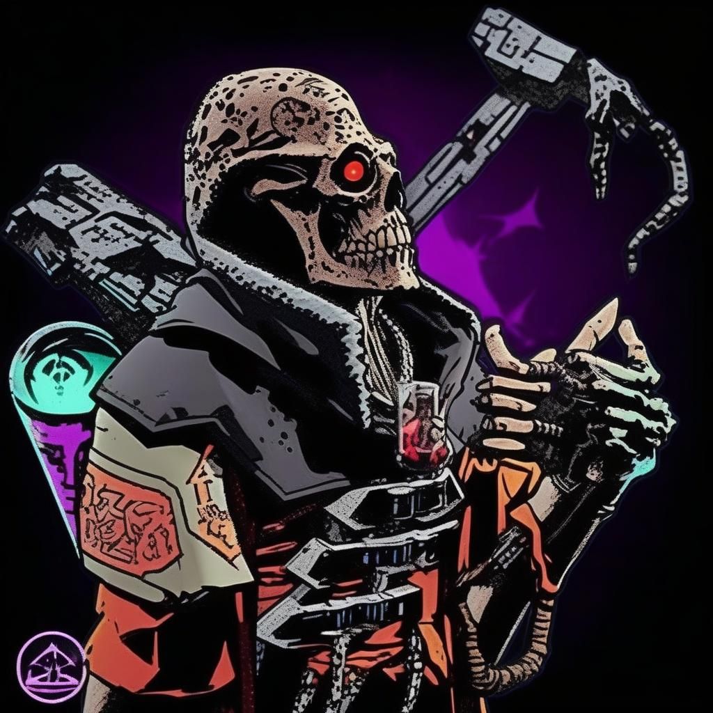 Cyberpunk Alchemist: A Vampire Wizard's Chaotic Brew