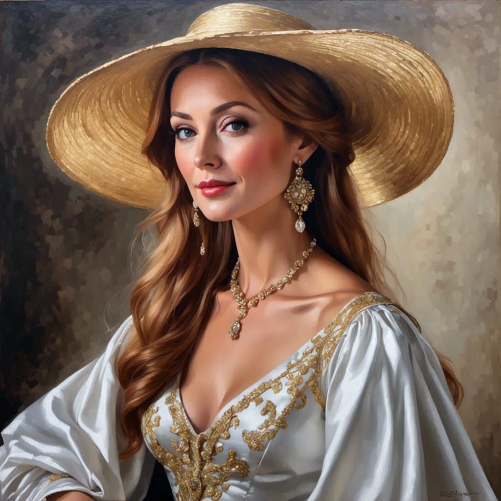 Jane Seymour Portrait in Holbein Style