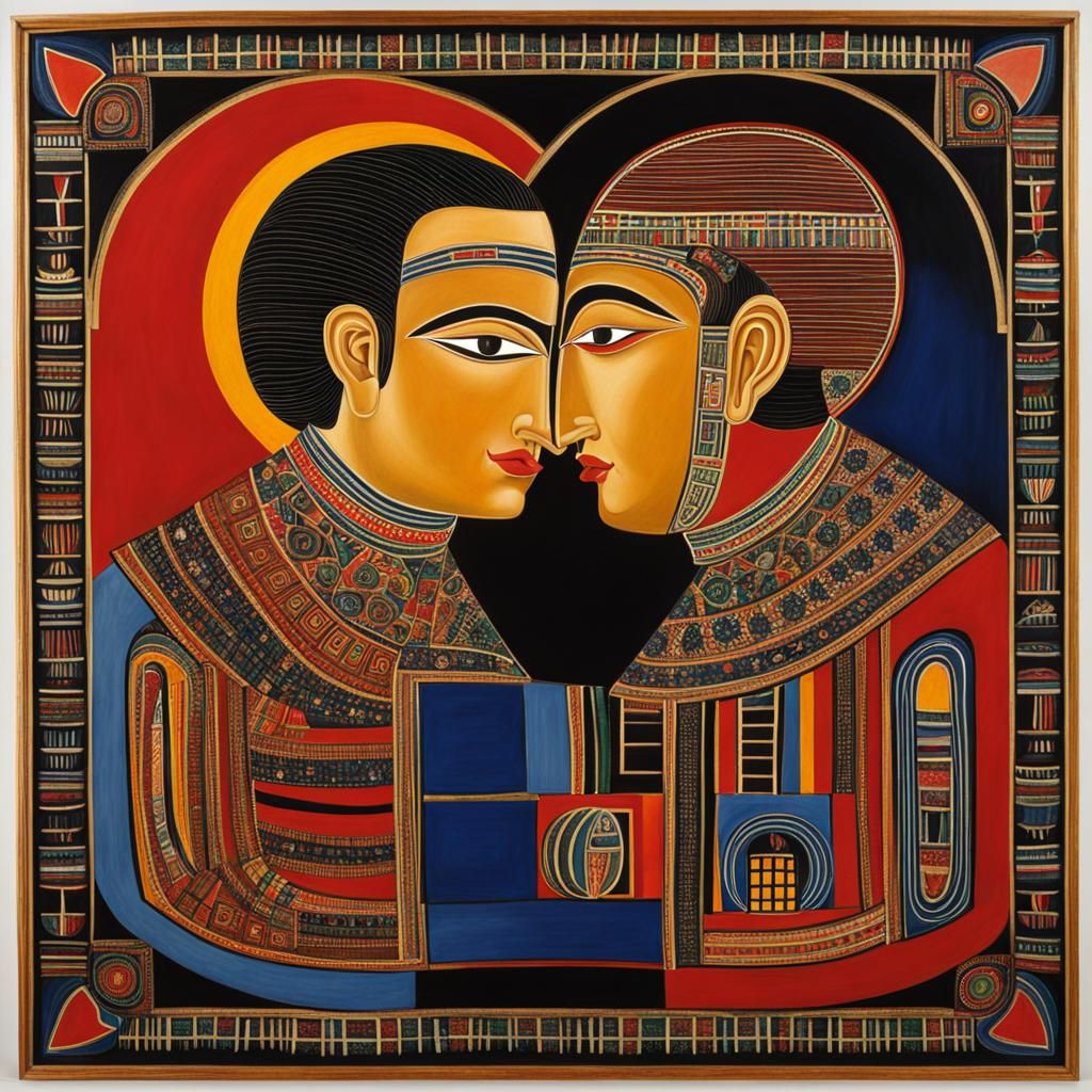 Passionate Embrace: Art Brut Style