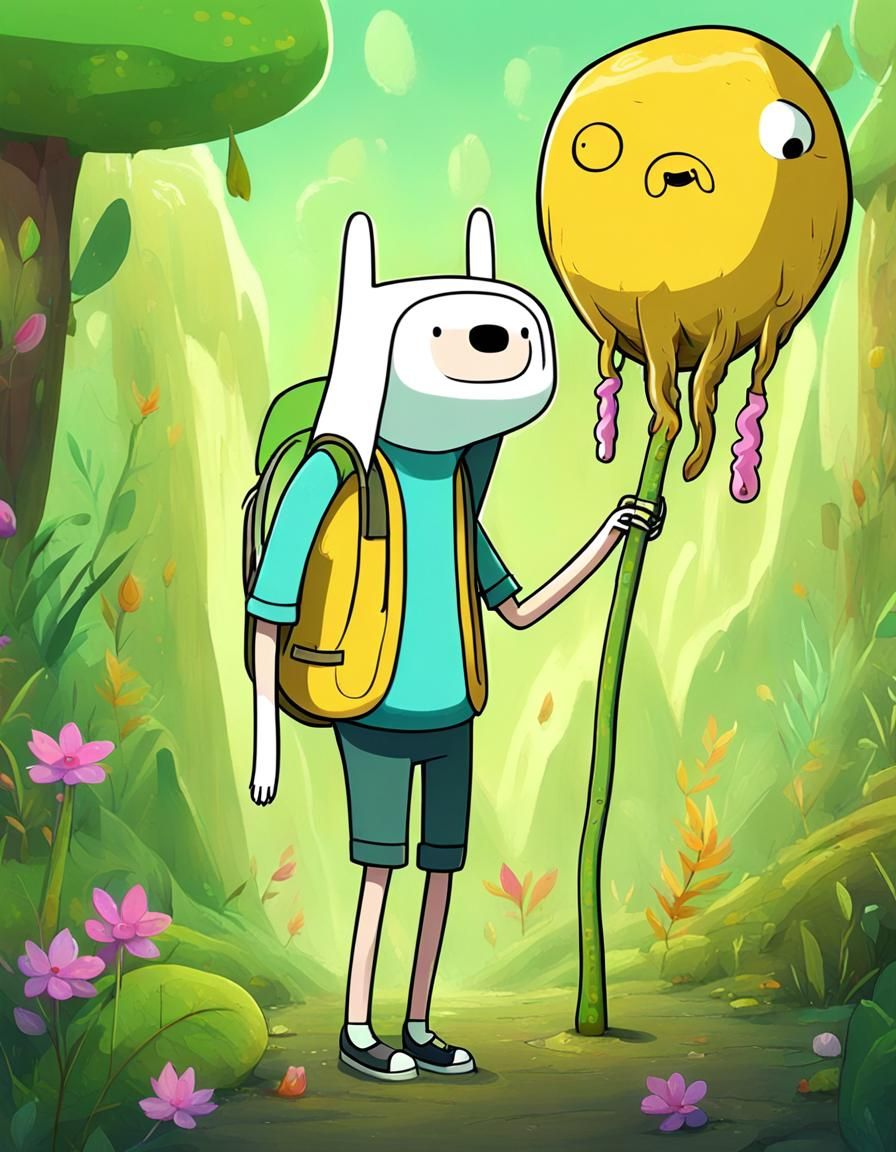 Adventure Time Inspired Character Art with Environment