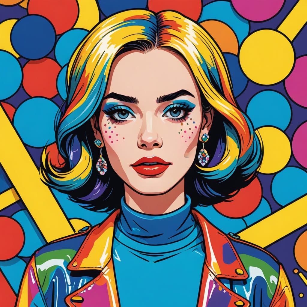 Vibrant Pop Art Pride Character