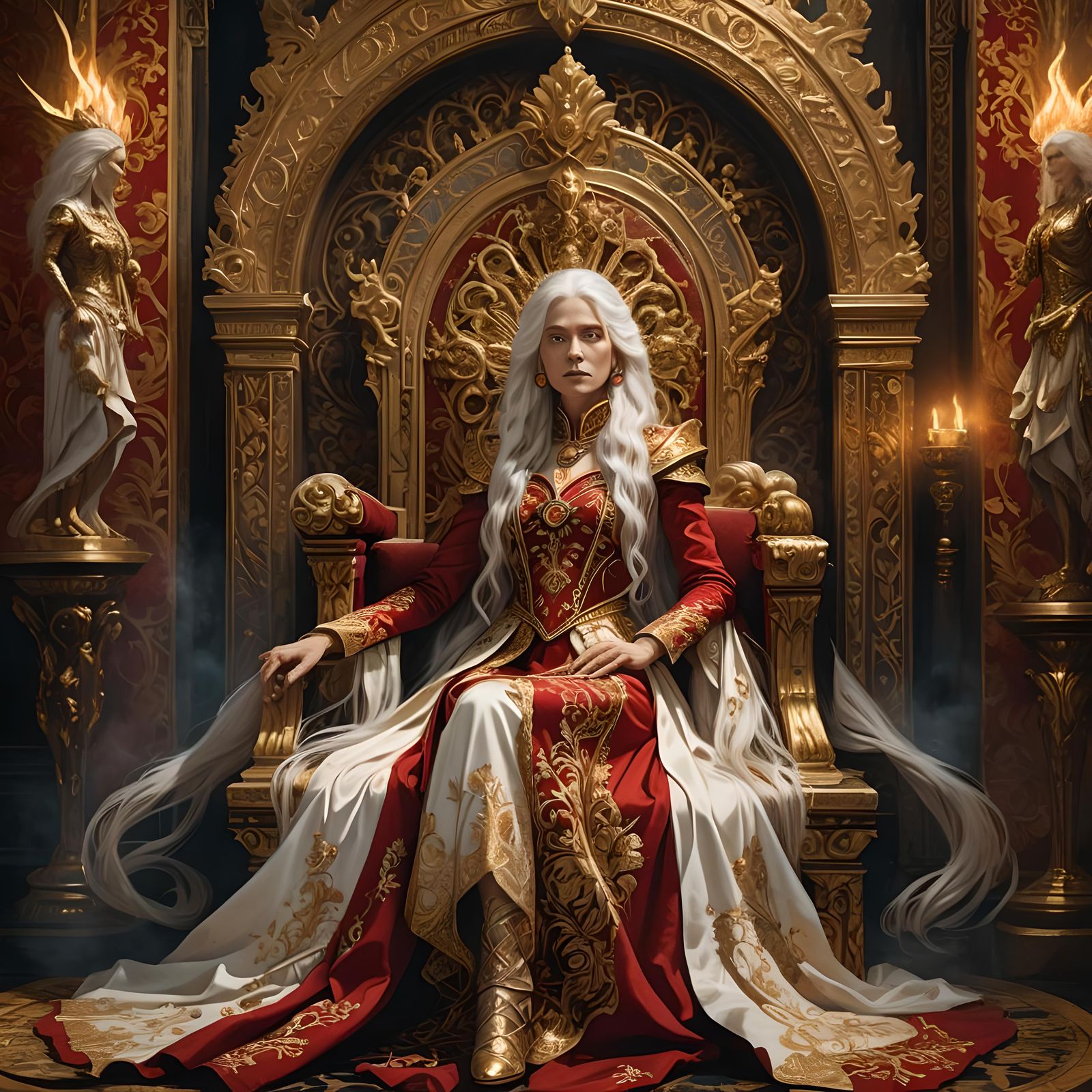 The Pope Seated on a Golden Throne