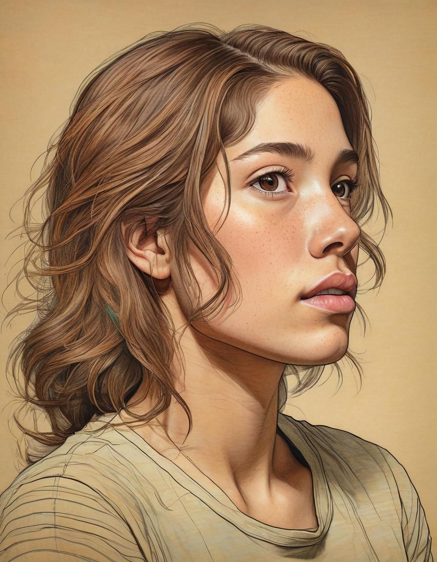 16k, canted 2/3 angle dynamic, shoulders up portrait profile...