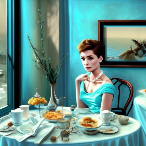 Breakfast at Tiffany's: Photorealistic Concept Art in 8K