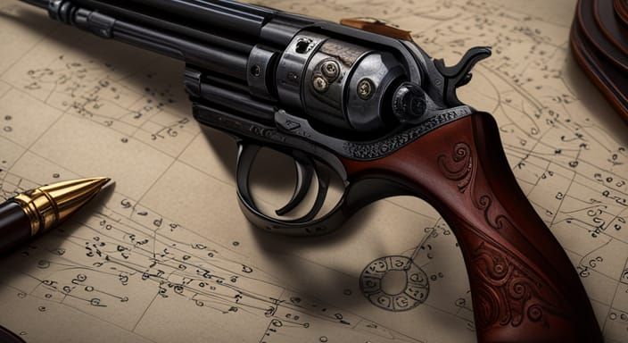 Detailed Matte Painting of Heirloom Revolver