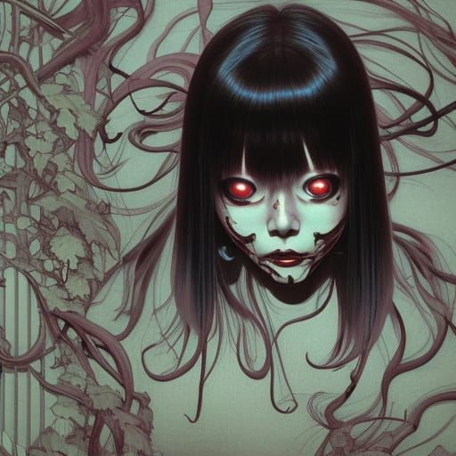 Creepy Horror Art Inspired by Junji Ito