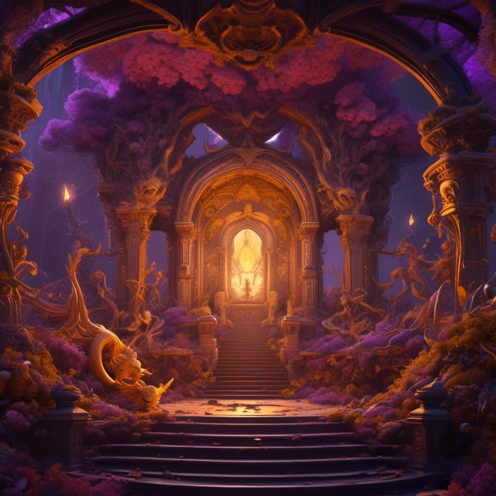 Dark Fantasy Concept Art in Hyperdetailed Style