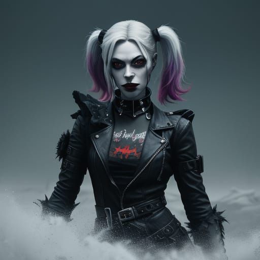 Goth Harley Quinn Concept Art