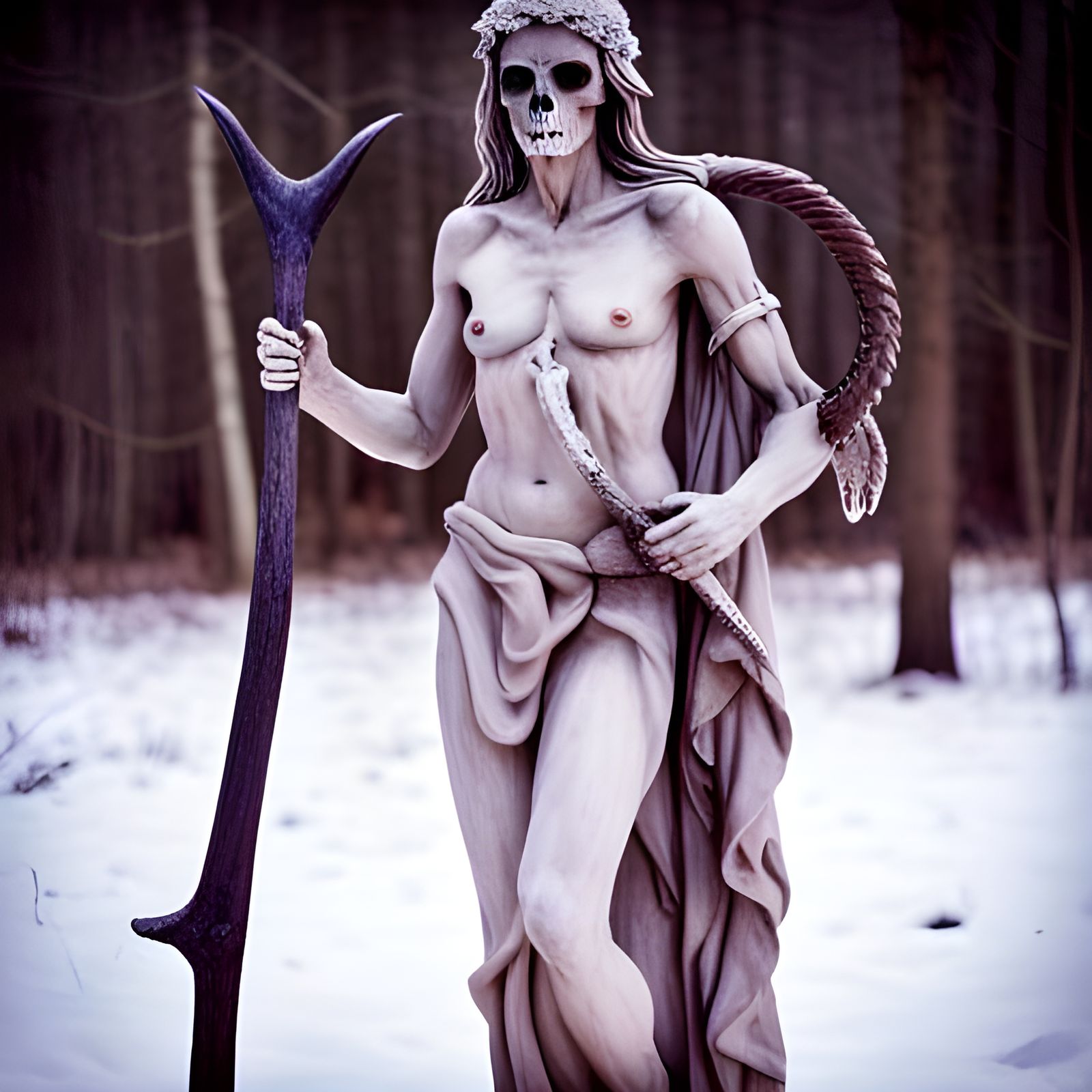 Morana, Marzanna, Mara, ... Slavic goddess of winter, death,...