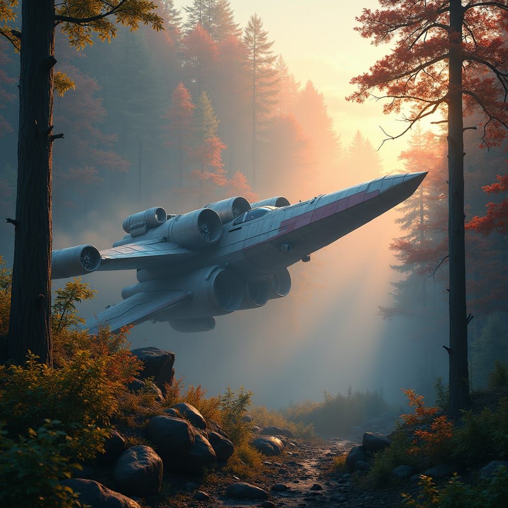 Star Wars Ship Crash-Lands on Prehistoric Earth