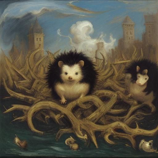 Hedgehogs: A Playful Blend of Art Styles