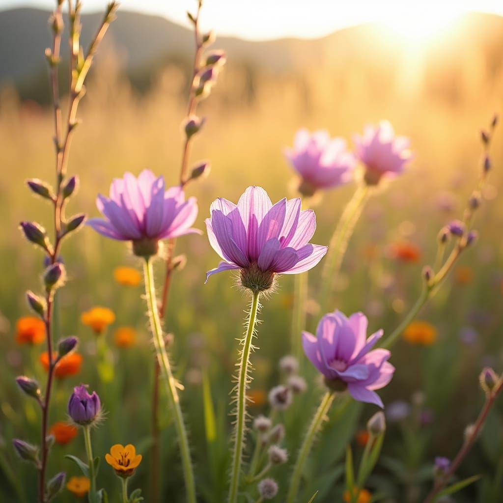 Phacelia Campanularia Flowers in Impressionistic California ...