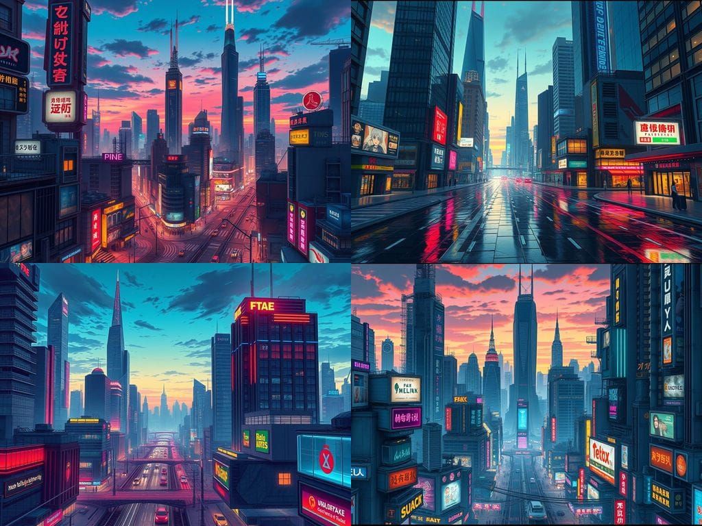 Dazzling Anime Cityscape Unveiled