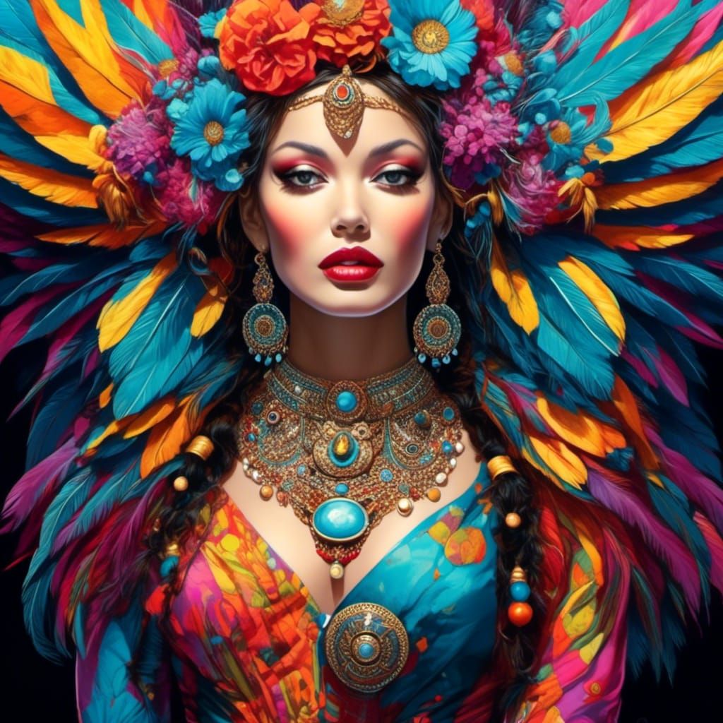 Hyperrealistic Portrait in Surreal Comic Art Style