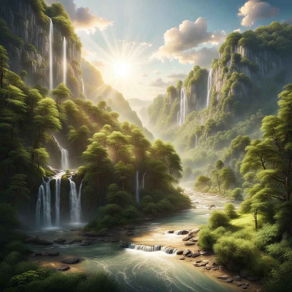 Summer Forest: A Cinematic Digital Matte Painting