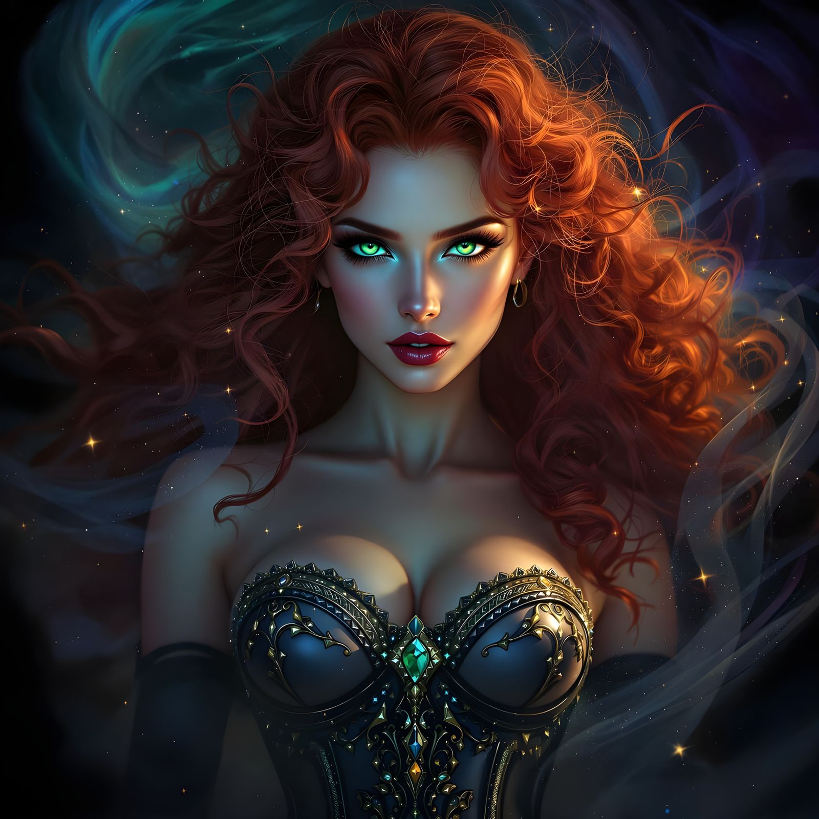 Ethereal Goddess in Resplendent Hyperrealistic Armor