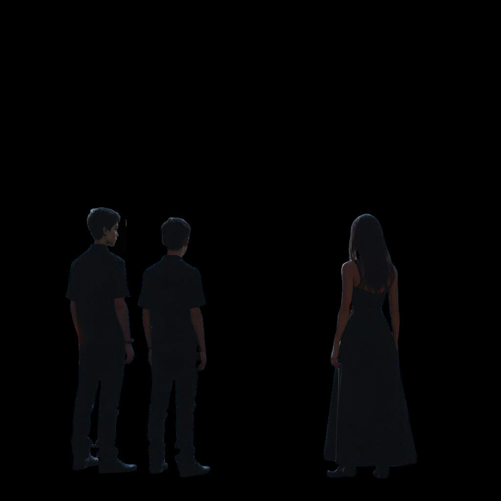 Children Observe Factory in Detailed Fantasy Concept Art