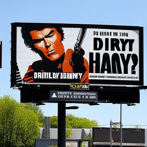 Dirty Harry Billboard Art