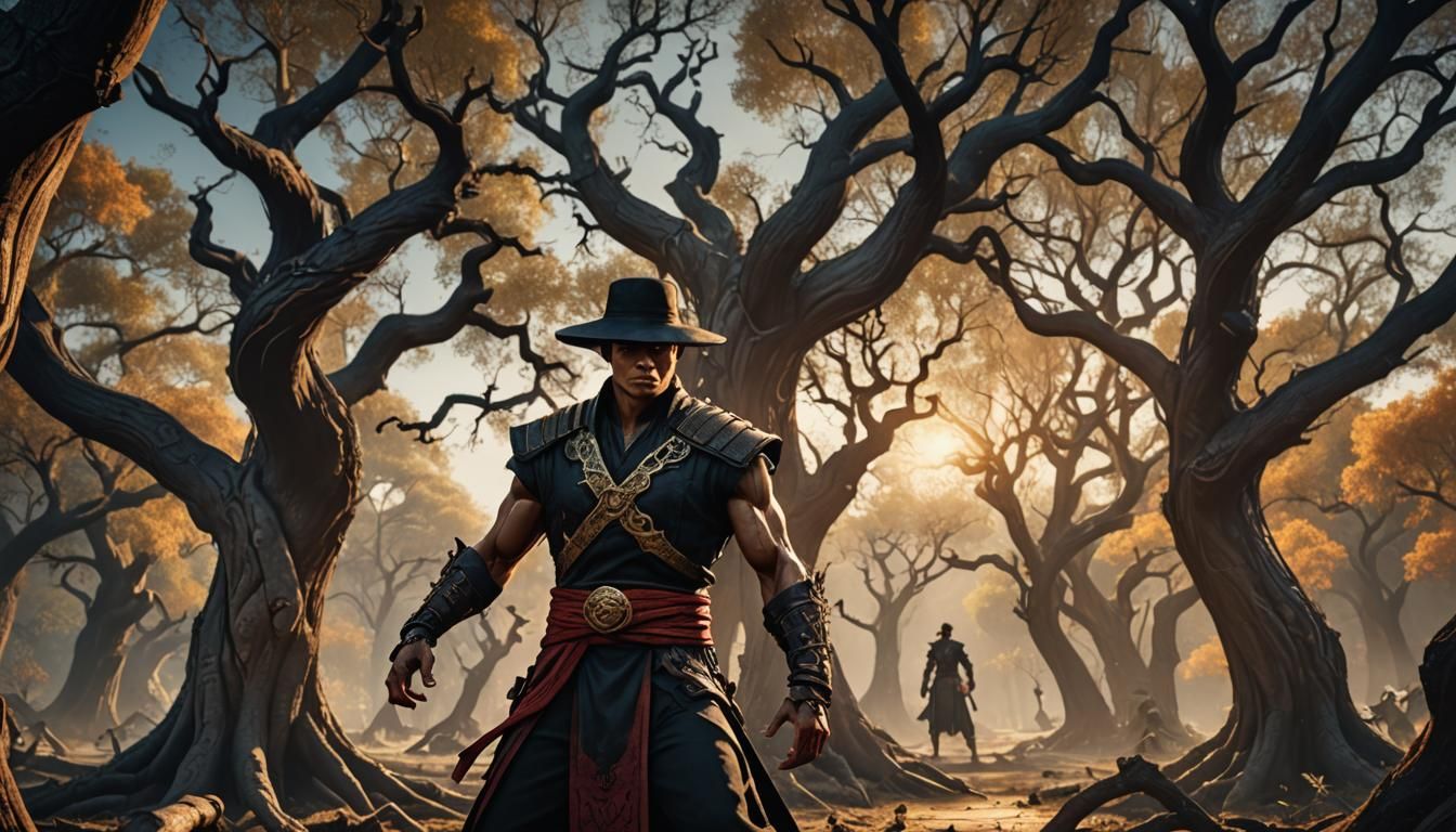 Kung Lao in Dark Fantasy Evil Forest