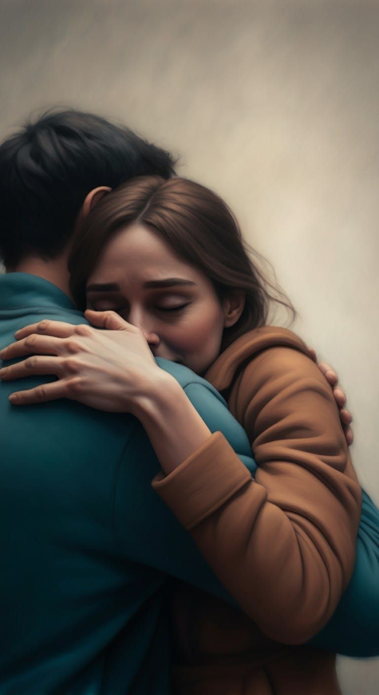 Dreamy Embrace: A Moment of Comfort and Love