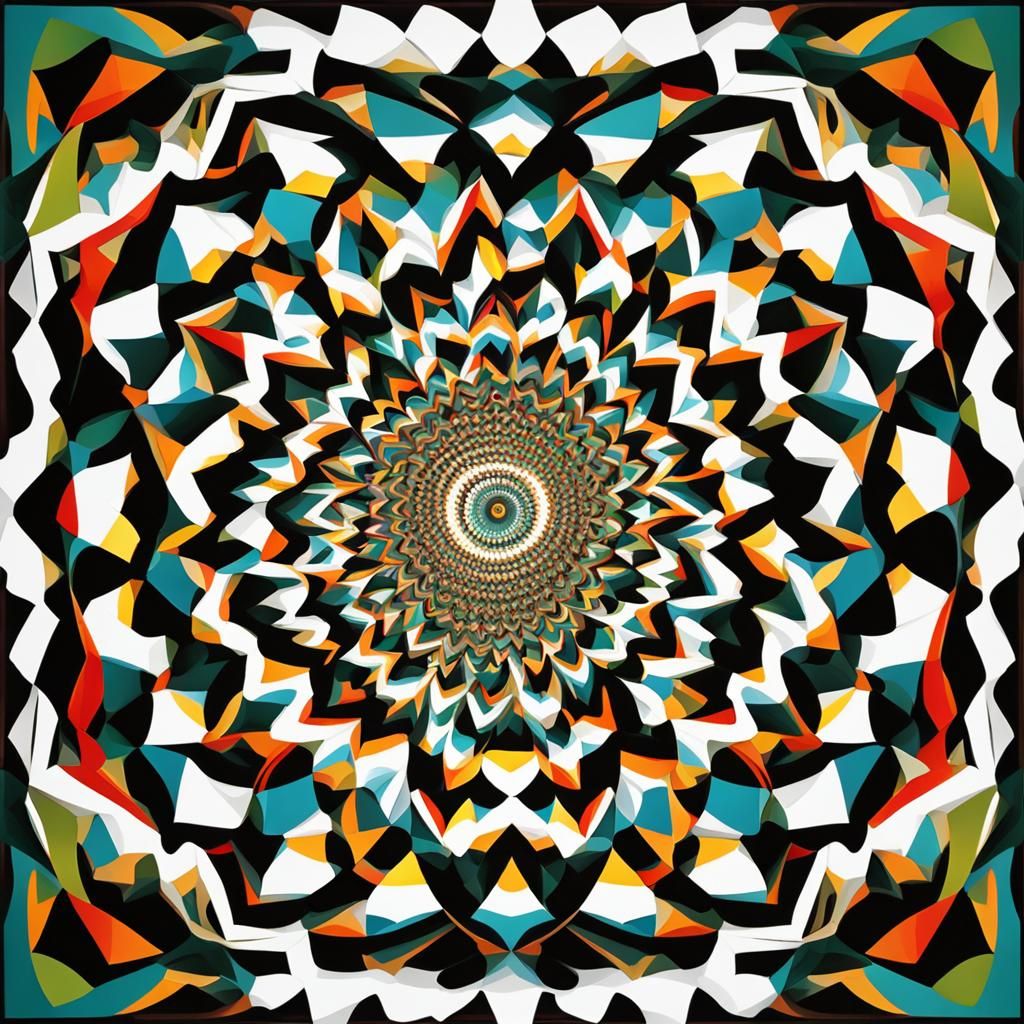 Abstract Infinite Mandala Pattern