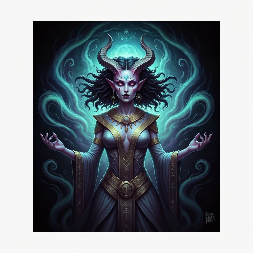 Mystical Lovecraftian Goddess Priestess