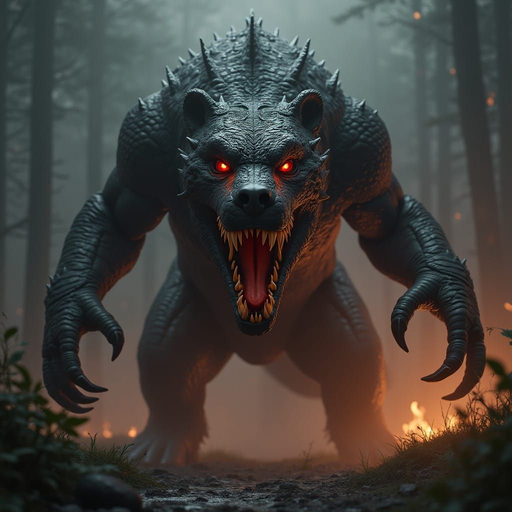 Fearsome Beast of Dark Fantasy