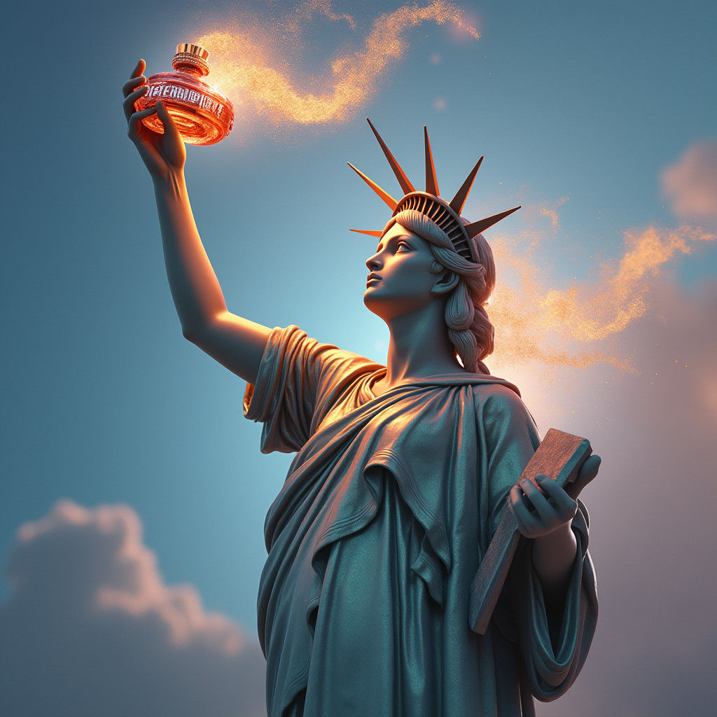 Statue of Liberty Promotes Sérendipité Perfume