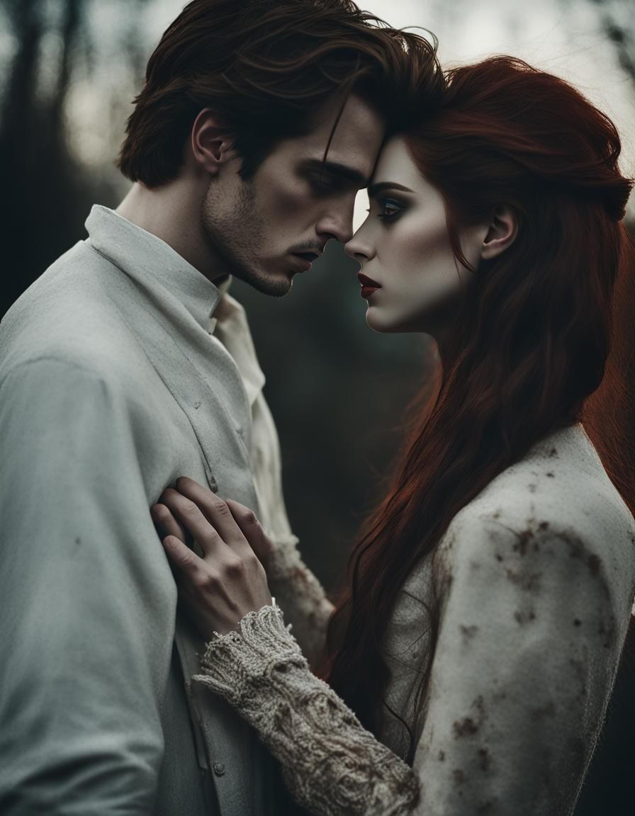 Edward and Bella in Realistic Romantic Photography