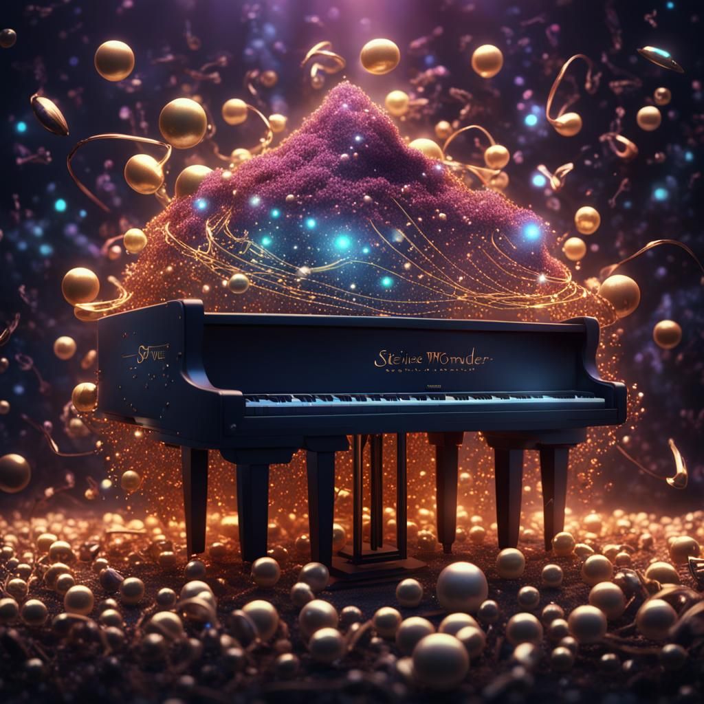 Stevie Wonder in a Fantastical Matte Painting