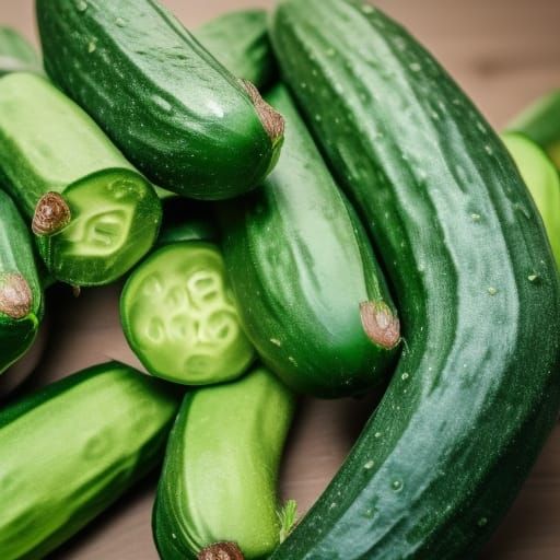 Professional Photo of a Cucumber with Bokeh
