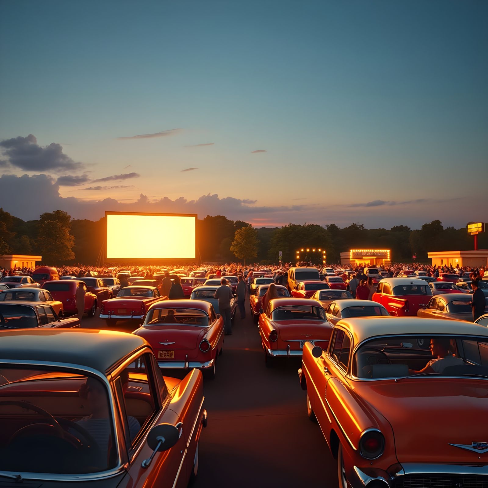 Vintage Vibes:The Magic of a 1950s Drive-In