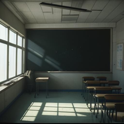 Palestine School in Space: Cinematic Film Still