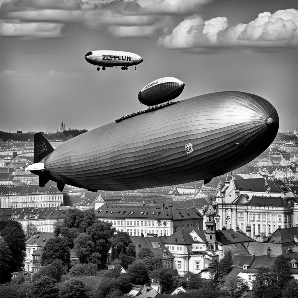 Zeppelin Over Prague: A Unique Perspective