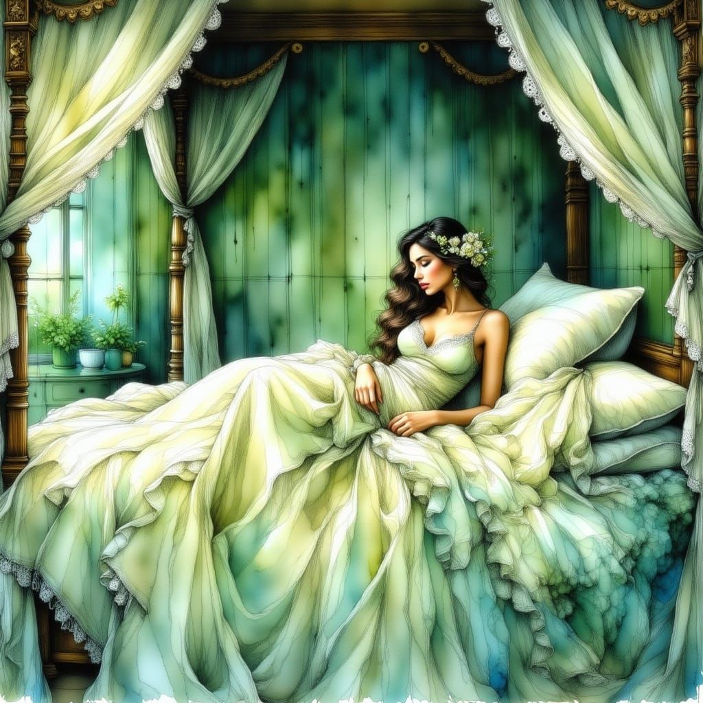 Emerald Dreams in Art Deco Luxury