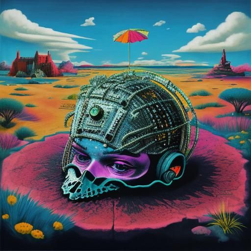 Surreal Punk Hermit in WHAM Style