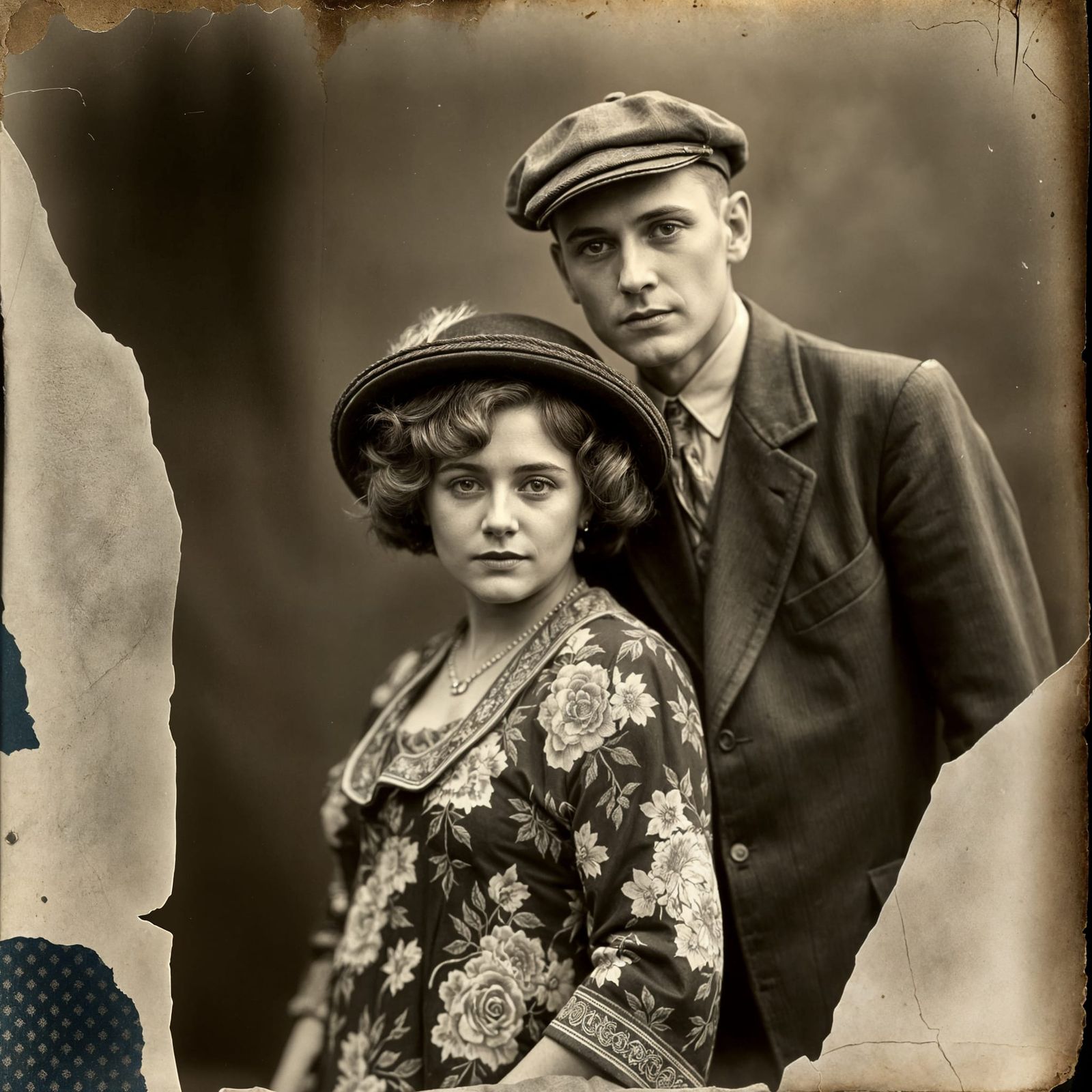 Vintage Photo of a 1920s Couple