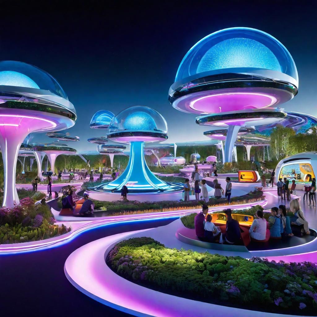 Futuristic Amusement Park: A Showcase of Innovation